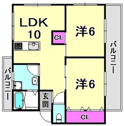 第三西宮マンションの物件間取画像